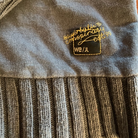 WESC Vintage Women’s 1/4 Zip Hoodie, Charcoal, size L - Picture 6 of 9